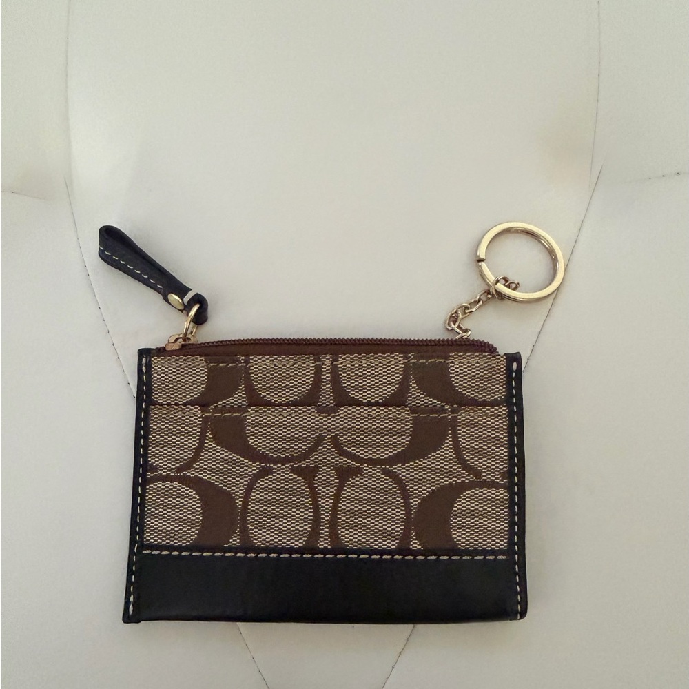 Coach C Monogram Trifold Wallet AND Key Case - Picture 6 of 6